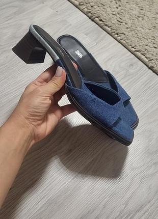 Мюли женские zara 36р 3
