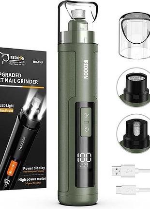 Гриндер для животных iredoon upgraded pet nail grinder машинка для стрижки когтей для собак, 3 скорости