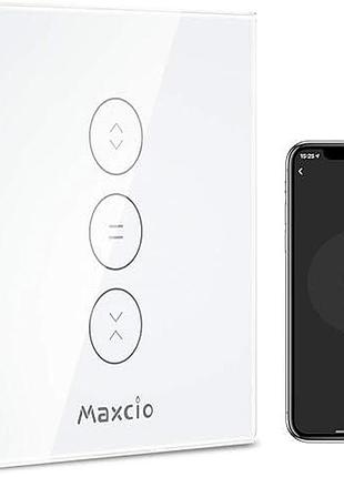 Розумний перемикач для ролетних штор maxcio smart switch wf-cs01 настінний сенсорний перемикач жалюзів