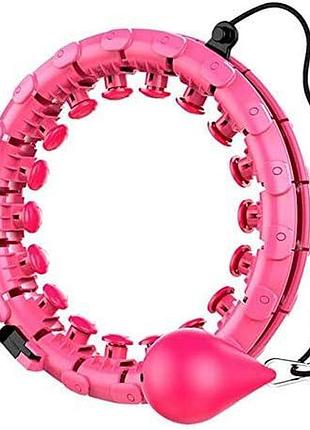 Умный хулахуп с утяжелителем 42см hula hoop that won’t fall разборный фитнес обруч для похудения талии