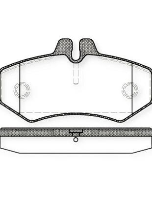 Колодки тормозные mercedes-benz sprinter 308-316 - volkswagen lt 35 (1998-2006) задние (система bosch) roadhouse