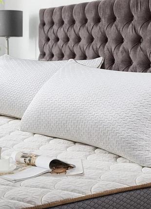 2 шт. комплект подушек со съемным чехлом bedstory kopfkissen 40 х 80 см гипоаллергенная мягкая подушка для сна