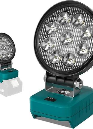 Светодиодный рабочий фонарь taschenlampe rh-mt1830-led 5800-6500k беспроводной аккумуляторный светильник прожектор