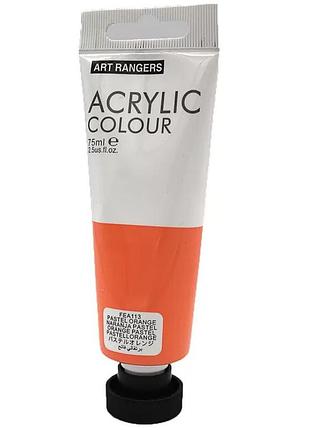 Акрилова фарба art ranger пастельний помаранчевий "pastel orange" пласт туб 75мл
