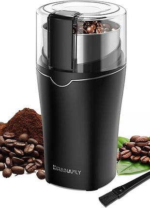 Кофемолка 300 вт electric coffee grinder ky-2408 электрическая домашняя кофемолка для кофейных зерен и специй