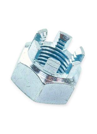 Гайка м12х1,25 корончаста 8кл цинк metalvis