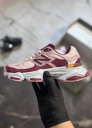 New balance 9060 pink bordo 2