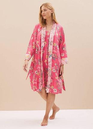 Шикарний супер стильний якісний комплект двійка з яскравим принтом рxl/xxl m&s collection
