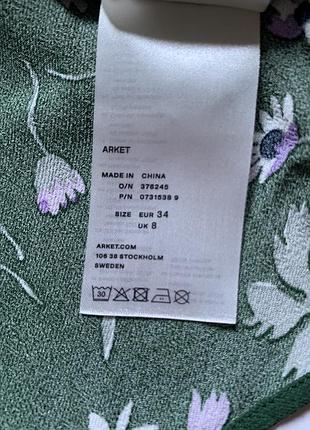Блуза arket у квітковий принт, xs/s 9