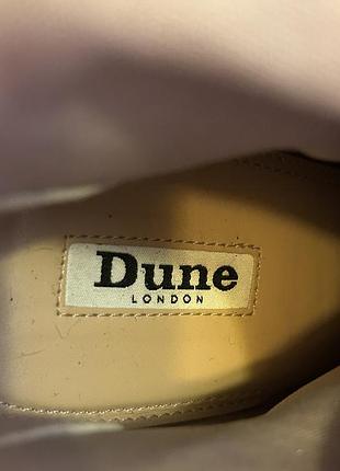Шкіряні білі ботильони dune 3