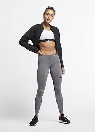 Сірі спортивні лосини nike pro розмір m лосіни лосины оригінал