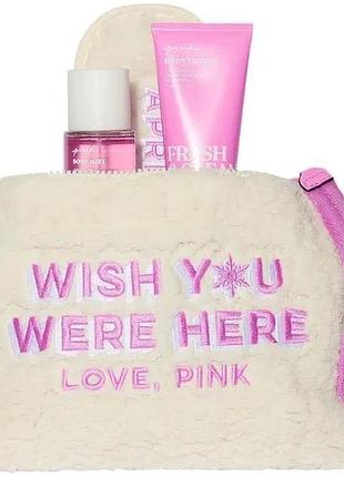 Набір д/тіла з косметичкою victoria’s secret fresh & clean