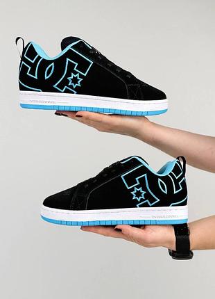 Жіночі кросівки dc shoes court graffik black sky white