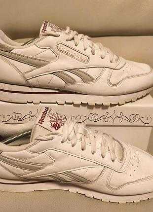 Кроссовки мужские кожаные reebok classic leather 44 р.