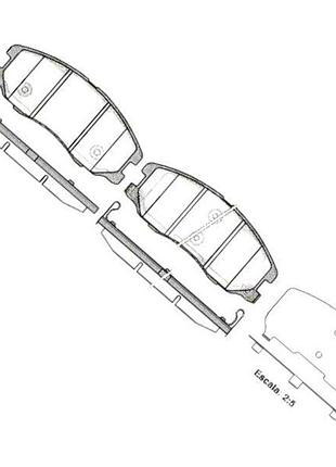 Колодки тормозные chevrolet captiva, opel antara (2006-) передние roadhouse