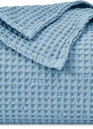 Вафельное покрывало phf pacific blanket double 150*200 см хлопковый легкий двуспальный плед