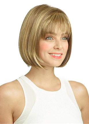 Перука 25 см mildiso fashion wig de002u жіночий короткий русявий перука з щелепою