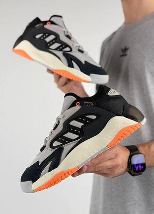Мужские кроссовки adidas streetball 2.0 black grey orange