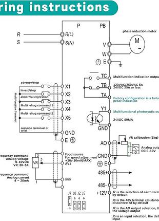 Інвертор  2,2 квт, 220 в, однофазний вхід та вихід чпу, заводська модель jls-e-2s-2.2 gb (з подовжувачем 2 м) 7