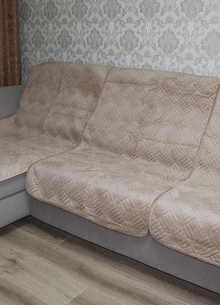 Покрывало на угловой диван разные цвета 'elegance'