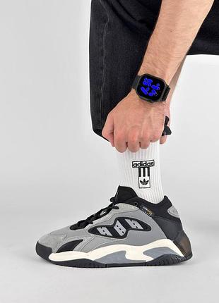 Мужские кроссовки adidas streetball 2.0 grey black beige 2