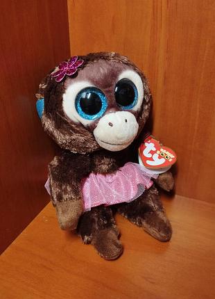 М’яка іграшка ty beanie boo’s  мавпочка  nadya 15 см,