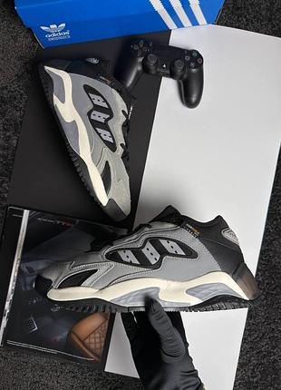 Мужские кроссовки adidas streetball 2.0 grey black beige 10