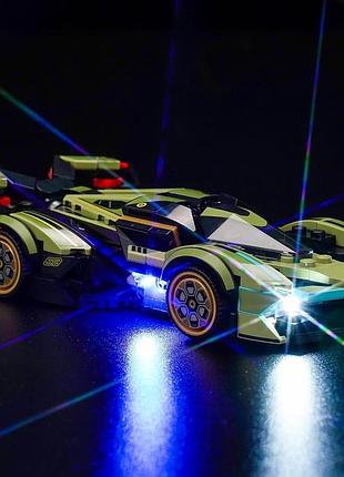 Комплект світлодіодних ліхтарів lamborghini lambo v12 vision gt набір освітлення сумісний із 76923 lego 42618