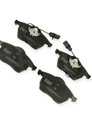 Колодки гальмівні audi a6 с5 - volkswagen passat b5 (1996-2005), skoda superb (2001-2008) передні (з датчиком) hart