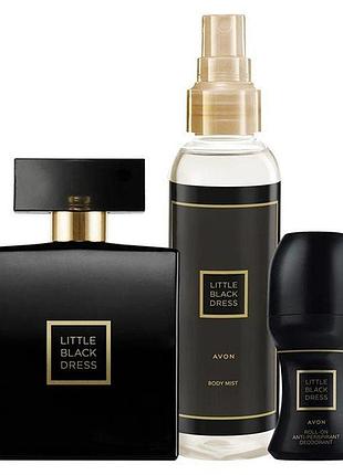 Набор avon little black dress (100 мл + 50 мл + 50 мл)