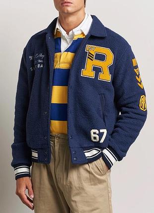 Оригінальна флісова куртка-бомбер polo ralph lauren fleece varsity jacket