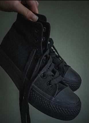 Черные кеды cropp 4