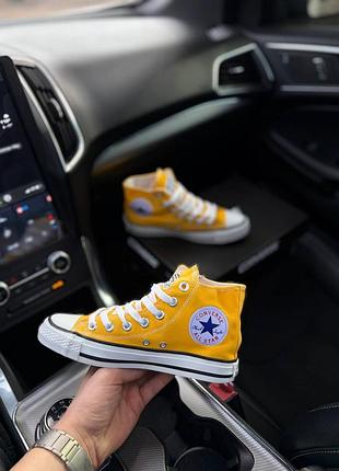 Женские кеды converse all star высокие черные текстиль кроссовки конверсы 41-26см (b)