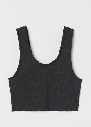 Базовий топ в рубчик h&m