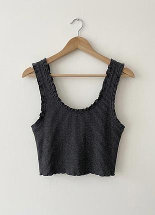 Базовий топ в рубчик h&amp;m 3