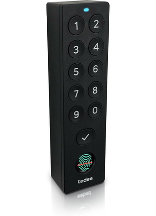 Черная биометрическая клавиатура для умного замка biometric keypad tedee keypad pro биометрическая клавиатура для входной двери