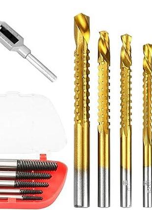Набор из 12 экстракторов для поврежденных винтов и болтов screw extractor set инструмент для удаления ржавых болтов
