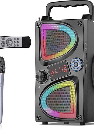 Караокемашина 60 вт 2.2ch portable wireless speaker a50 портативна колонка з 1 мікрофоном