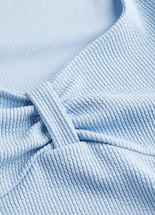 Боді лонгслів h&m m блакитний 4