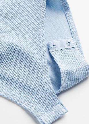 Боді лонгслів h&m m блакитний 3