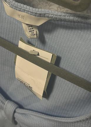 Боді лонгслів h&m m блакитний 8
