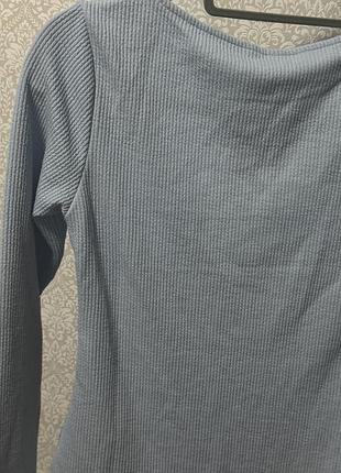 Боді лонгслів h&m m блакитний 9