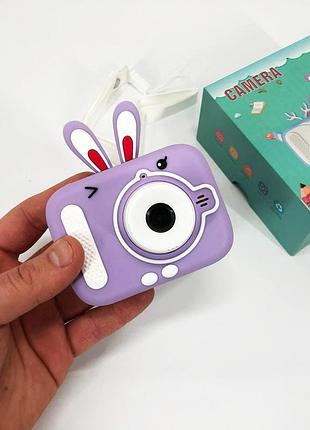 Дитячий цифровий фотоапарат x900 rabbit колір: фіолетовий sh-19