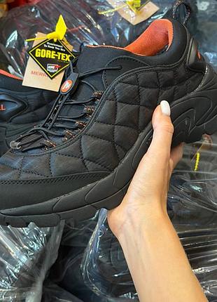 Мужские термо кроссовки merrell ice cap moc ii черные с оранжевым водонепроницаемые меррелл (b)