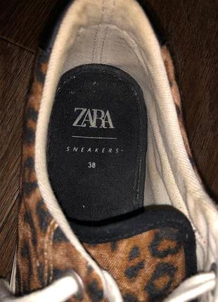 Кеды zara леопардовый принт 2