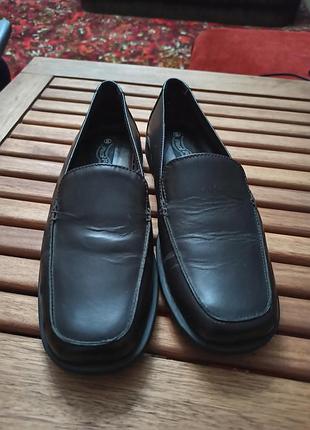 Лоферы кожаные zara 3