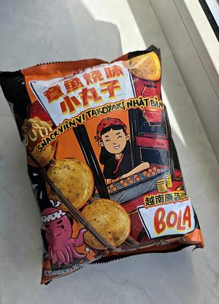 Oishi bola snack чіпси-шарики зі смаком такояки 2шт
