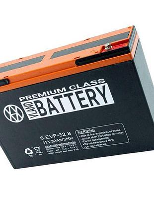 Аккумулятор 12v 32а (267x78x170) тяговый vland 6-ezf-32 outdo