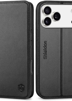 Чохол для iphone 17 pro max shieldon шкіряний чохол-книжка для телефона iphone 17 pro max