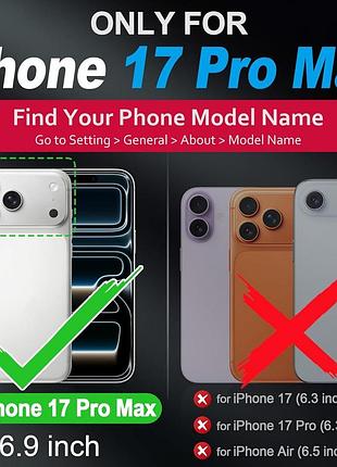 Чохол для iphone 17 pro max shieldon шкіряний чохол-книжка для телефона iphone 17 pro max 2